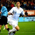 Giroud après son but contre l'Espagne
