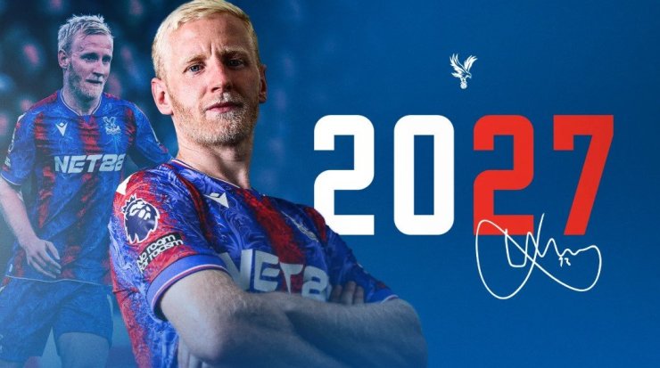 Middenvelder Will Hughes heeft zijn contract bij Crystal Palace verlengd