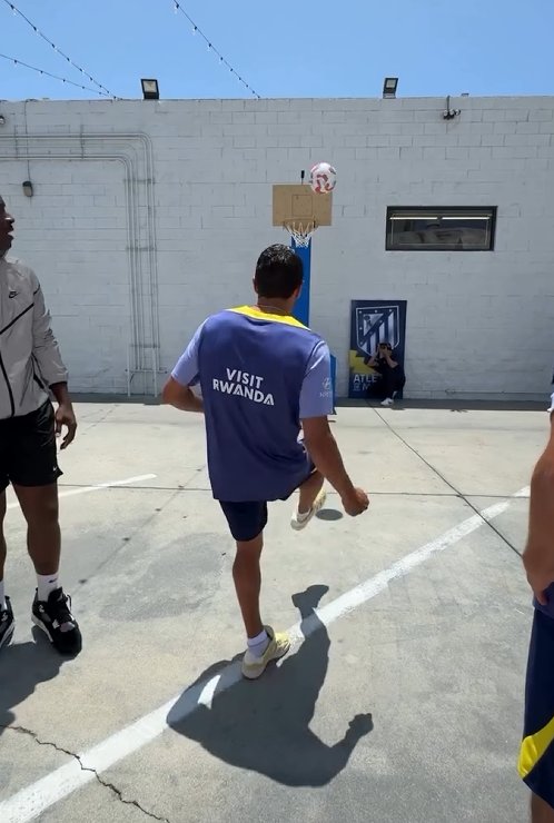 Griezmann et Coca ont participé au défi organisé par l'entraîneur de la NBA