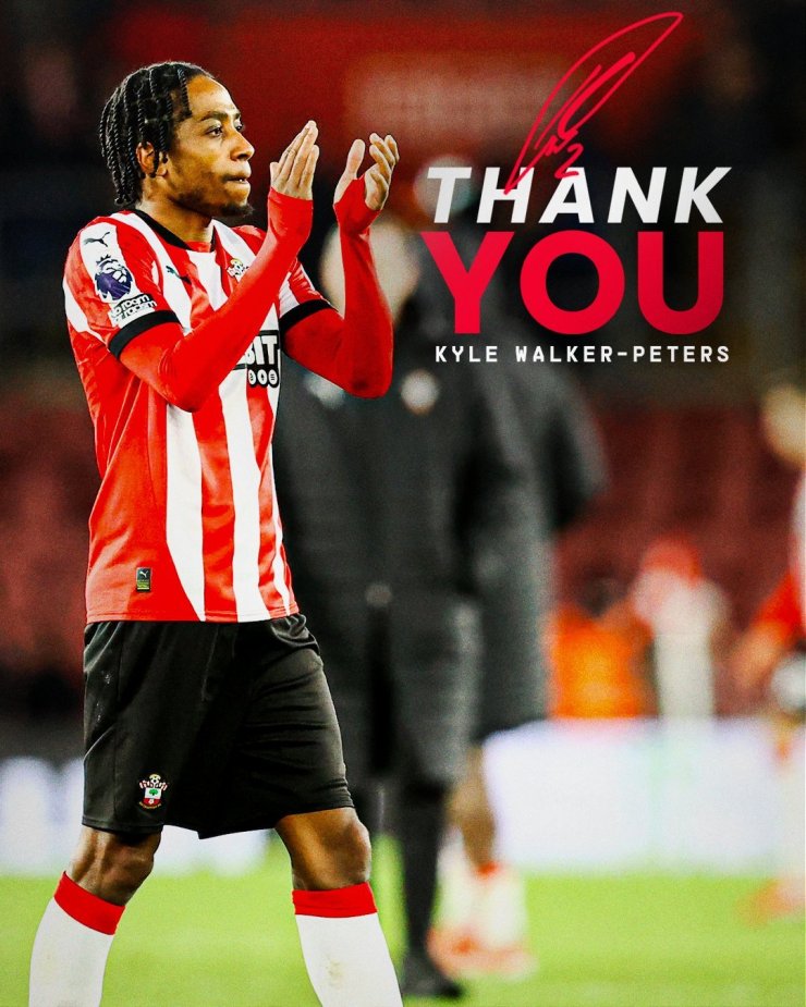 Le défenseur Walker Piters a quitté Southampton