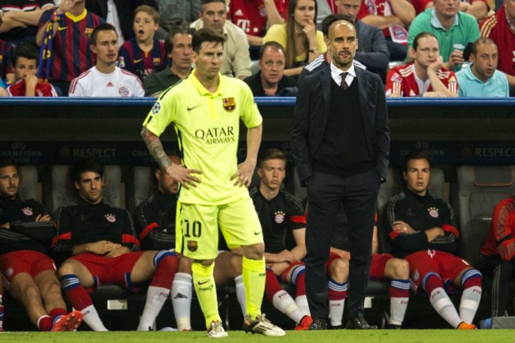 Messi et Guardiola
