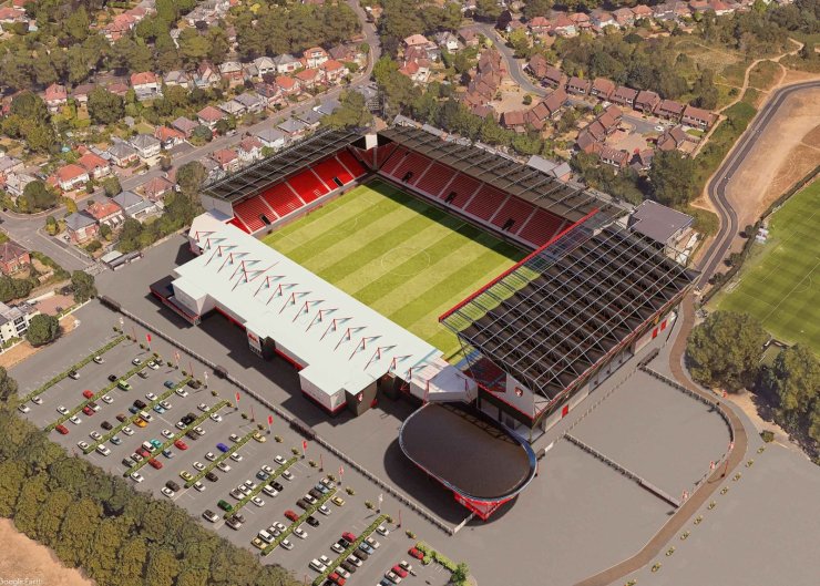 Bornmouth has shown what the club's stadium could look like after the rebuild