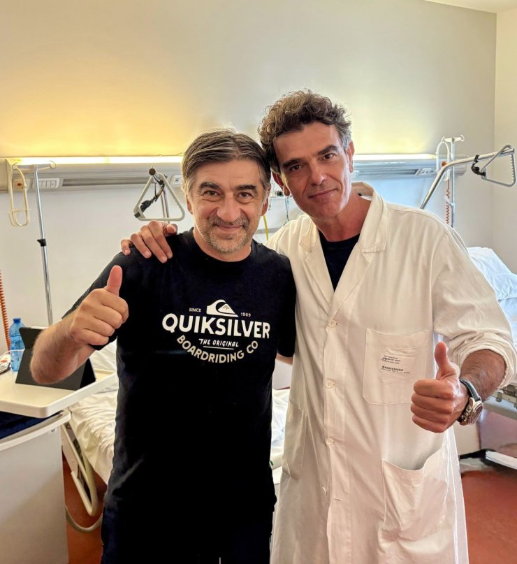 Atalanta a publié une photo de l'entraîneur Yurich de l'hôpital