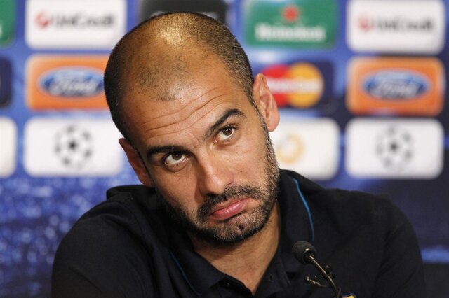 Guardiola, toujours avec une tête marrante