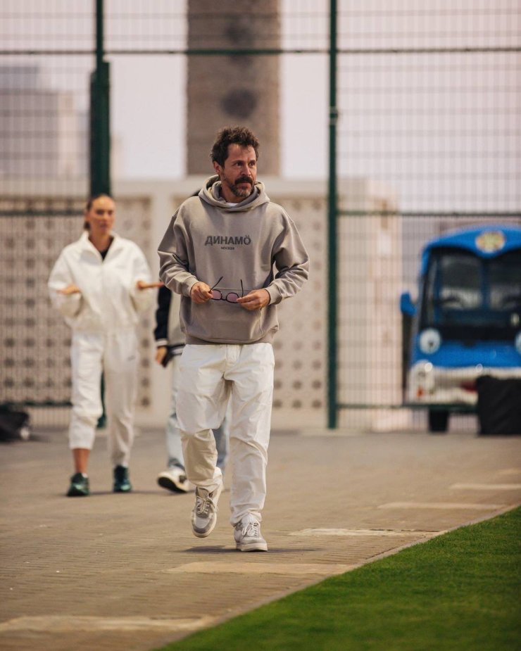 L'acteur Derevianko a rencontré le Dynamo lors d'un camp d'entraînement au Qatar