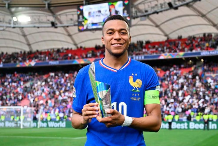 MBAppa est reconnu comme le meilleur joueur du match pour la 3e place de la Ligue des Nations