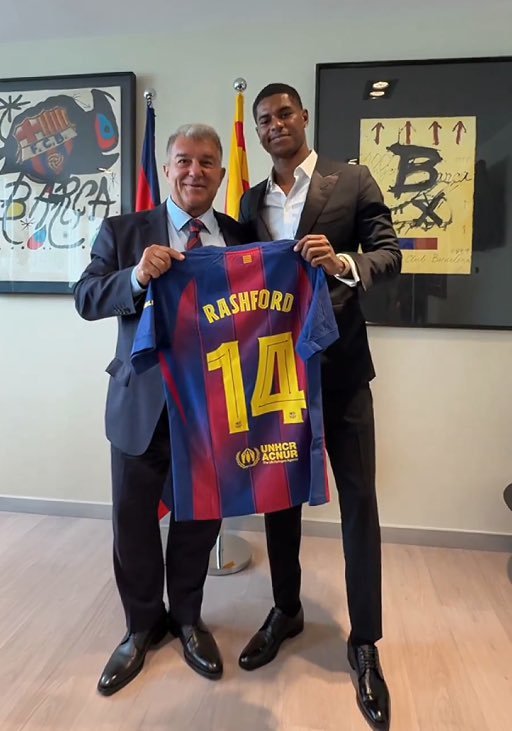 Rashford a décidé d'un numéro de jeu à Barcelone